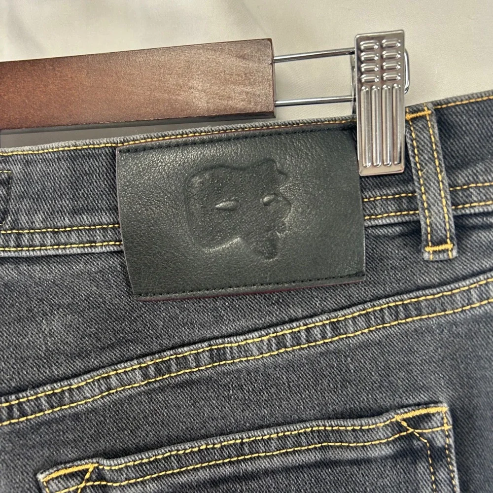 Marco Pescarolo NeranoM18 Jeans Mens 32x28 Euro 50 Charcoal Italian Button Fly